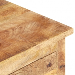 Stolik kawowy, 100x55x40 cm, surowe drewno mango