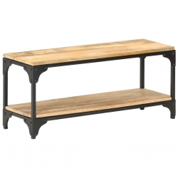 Stolik kawowy, 90x30x40 cm, lite drewno mango