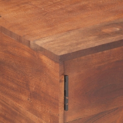 Stolik kawowy, miodowy brąz, 67x67x45 cm, lite drewno akacjowe