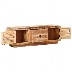 Szafka pod TV, 120x30x40 cm, surowe drewno mango