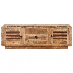 Szafka pod TV, 120x30x40 cm, surowe drewno mango