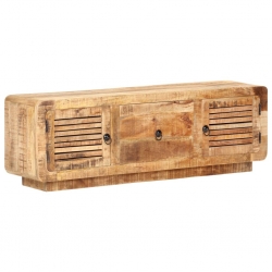 Szafka pod TV, 120x30x40 cm, surowe drewno mango