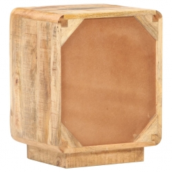 Szafka nocna, 40x30x50 cm, surowe drewno mango