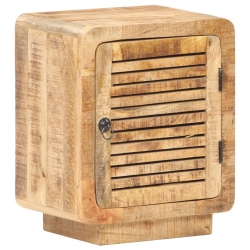 Szafka nocna, 40x30x50 cm, surowe drewno mango