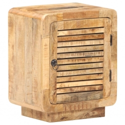 Szafka nocna, 40x30x50 cm, surowe drewno mango