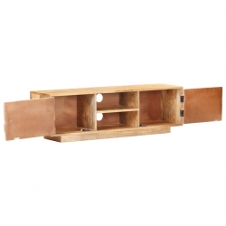 Szafka pod TV, 116x30x35 cm, lite drewno mango