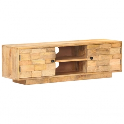 Szafka pod TV, 116x30x35 cm, lite drewno mango