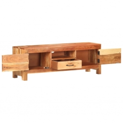 Szafka pod TV, 116x30x40 cm, lite drewno akacjowe