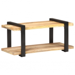 Szafka pod TV, 90x40x40 cm, surowe drewno mango