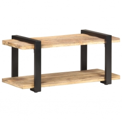 Szafka pod TV, 90x40x40 cm, surowe drewno mango