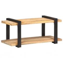 Szafka pod TV, 90x40x40 cm, surowe drewno mango