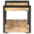 Szafka pod TV, 90x40x40 cm, surowe drewno mango