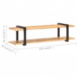 Szafka pod TV, 160x40x40 cm, lite, surowe drewno mango