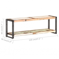 Szafka pod TV, 120 x 30 x 40 cm, lite drewno odzyskane