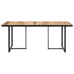Stół jadalniany, 160 cm, surowe drewno mango