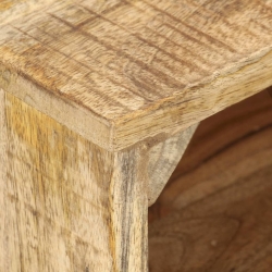 Stolik nocny, 40x30x50 cm, surowe drewno mango