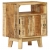 Stolik nocny, 40x30x50 cm, surowe drewno mango