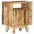 Stolik nocny, 40x30x50 cm, surowe drewno mango