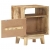 Stolik nocny, 40x30x50 cm, surowe drewno mango