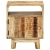 Stolik nocny, 40x30x50 cm, surowe drewno mango