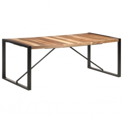 Stół jadalniany, 200x100x75 cm, drewno stylizowane na sheesham