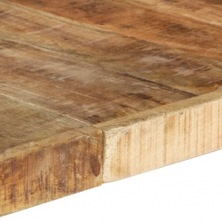 Stół jadalniany, 140 x 140 x 75 cm, surowe drewno mango