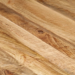 Stolik kawowy, 120 x 120 x 40 cm, surowe drewno mango