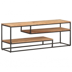 Szafka pod TV, 130 x 30 x 45 cm, lite drewno akacjowe