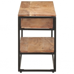 Szafka pod TV, 130 x 30 x 45 cm, lite drewno akacjowe