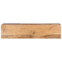 Szafka pod TV, 130 x 30 x 45 cm, lite drewno akacjowe
