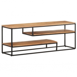 Szafka pod TV, 130 x 30 x 45 cm, lite drewno akacjowe