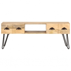 Szafka pod TV, 120x35x45 cm, lite drewno mango