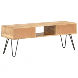 Szafka pod TV, 120x35x45 cm, lite drewno mango