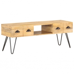 Szafka pod TV, 120x35x45 cm, lite drewno mango