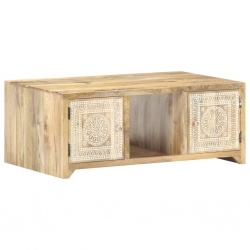 Stolik kawowy, 90 x 50 x 35 cm, lite drewno mango