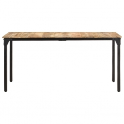 Stół jadalniany, 160 x 80 x 76 cm, surowe drewno mango