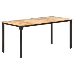 Stół jadalniany, 160 x 80 x 76 cm, surowe drewno mango