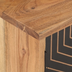 Szafka pod TV, 115x30x39 cm, lite drewno akacjowe