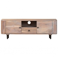 Szafka pod TV, 118x30x40 cm, lite drewno akacjowe