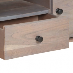 Szafka pod TV, 118x30x40 cm, lite drewno akacjowe