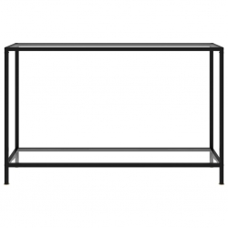 Stolik konsolowy, przezroczysty, 120x35x75 cm, szkło hartowane