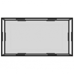 Stolik kawowy, przezroczysty, 120x60x35 cm, szkło hartowane