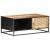 Stolik kawowy, 90x50x35 cm, drewno mango i naturalna trzcina