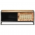 Stolik kawowy, 90x50x35 cm, drewno mango i naturalna trzcina