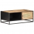 Stolik kawowy, 90x50x35 cm, drewno mango i naturalna trzcina