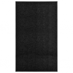 Wycieraczka z możliwością prania, czarna, 90 x 150 cm