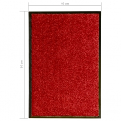 Wycieraczka z możliwością prania, czerwona, 40 x 60 cm