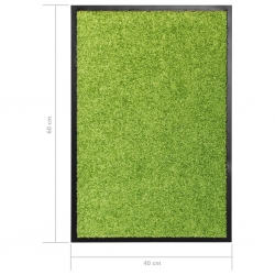 Wycieraczka z możliwością prania, zielona, 40 x 60 cm