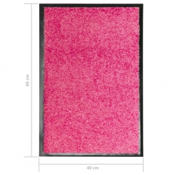 Wycieraczka z możliwością prania, różowa, 40 x 60 cm