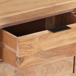 Szafka pod TV, 120x30x42 cm, drewno akacjowe, naturalna krawędź